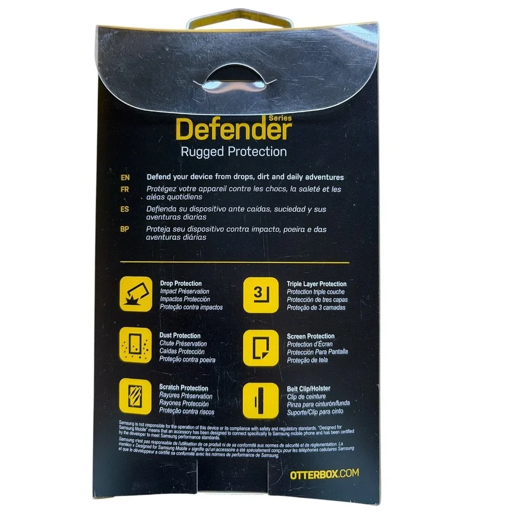 OtterBox‎ Defender Series Case Samsung Galaxy S6 Rugged Gray White with Holster